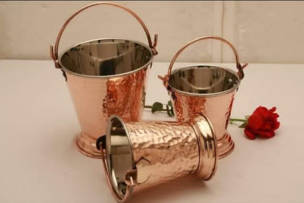 Steel Copper Serving Bucket
